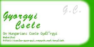 gyorgyi csele business card